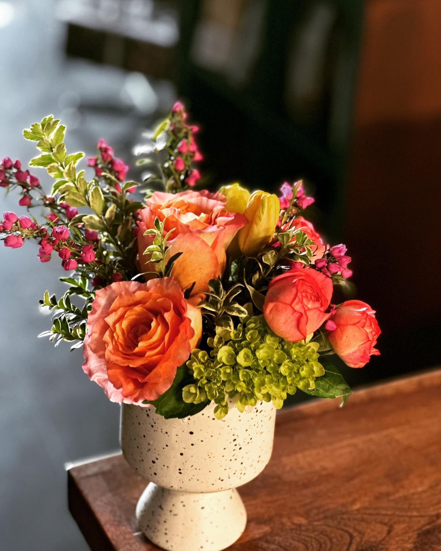warm red flowers